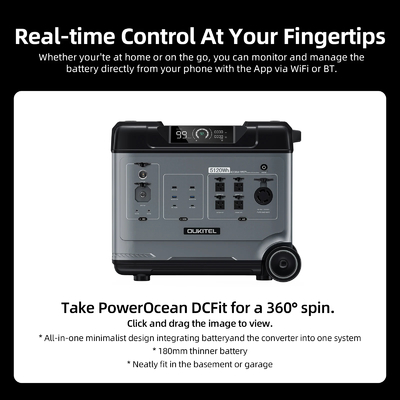 OUKITEL P5000 PRO 5120Wh Portable Power Station EU 4000W Solar Power Generator for House