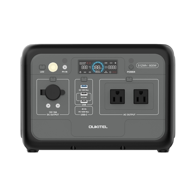 Oukitel Cheap 800w Powerstation LiFePO4 Solar Generator 120v 220v Back Up Portable Electric Power Station