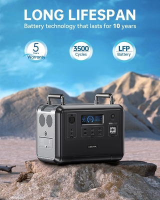 OUKITEL 110V 220V Powerstation 1200W Outdoor Camping LiFePO4 Battery Portable Solar Generator Power Station