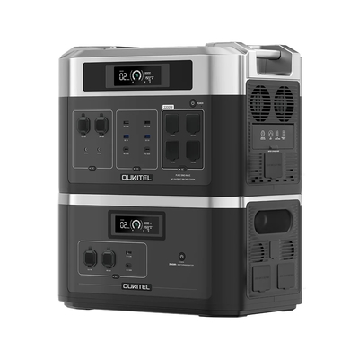 OUKITEL BP2000 Expandable Home 2048Wh Lifepo4 Battery Backup 2200W 4000W Portable Power Station Solar Generator