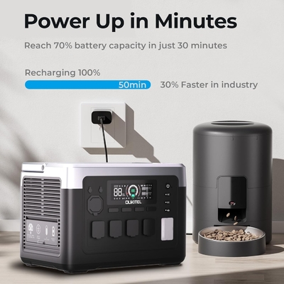 1800W Lifepo4 Battery Portable Power Station with Quick Charge APP Control Overseas Warehouse in Stock Solar Generator