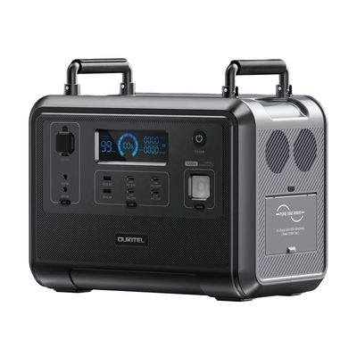 OUKITEL 800W Portable Power Station 500Wh Home Emergency Powerstation 220V Solar Generator
