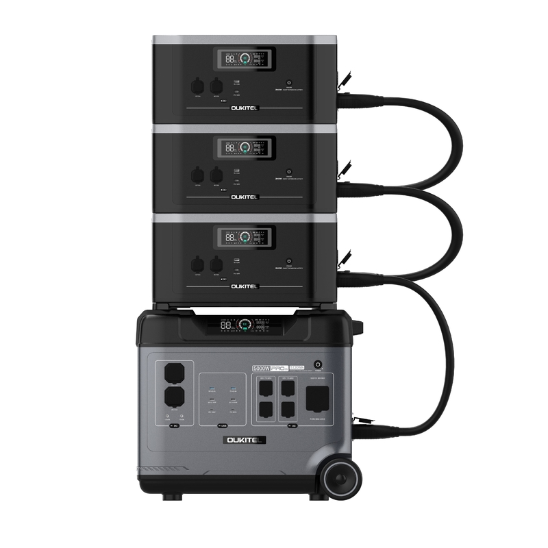 [Factory] 5000W 6000W APP Control Portable Power Station Universal Voltage Solar Generator Expandable to 19kWh