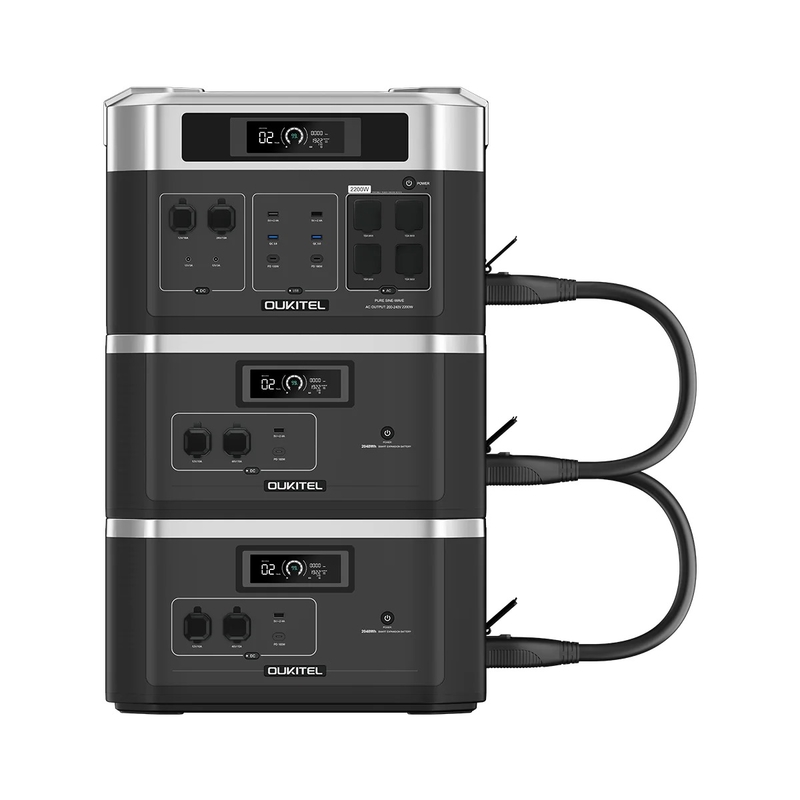 Outdoor Home Solar Energy System 120V 220V Lithium UPS 2200W Portable Power Station 19Kwh with Solar Panels